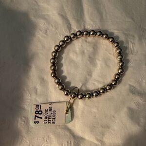 Enewton classic Sterling 6mm beaded bracelet NWT